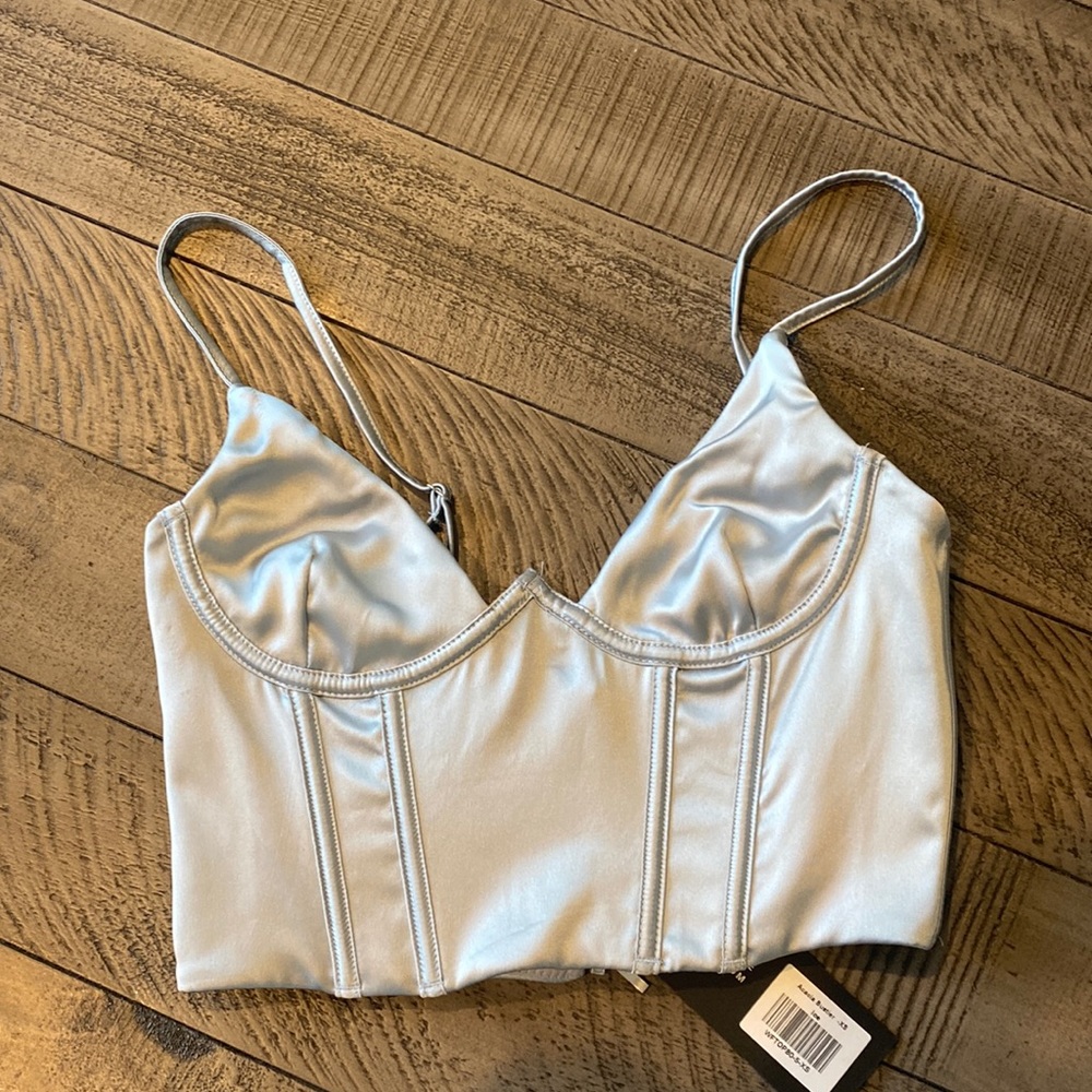 White Fox Corset Top